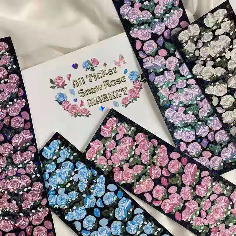 12Style Creative Charm Laser Rose Stickers DIY Scrapbook Star Chasing Mini card Couple Gift Stationery Decorative Stickers
12Style Creative Charm Laser Rose Stickers DIY Scrapbook Star Chasing Mini card Couple Gift Stationery Decorative Stickers