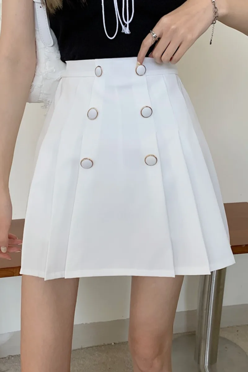 Spring and summer 2021 new Korean double-breasted pleated skirt casual slim high-waisted A-line skirt
Spring and summer 2021 new Korean double-breasted pleated skirt casual slim high-waisted A-line skirt