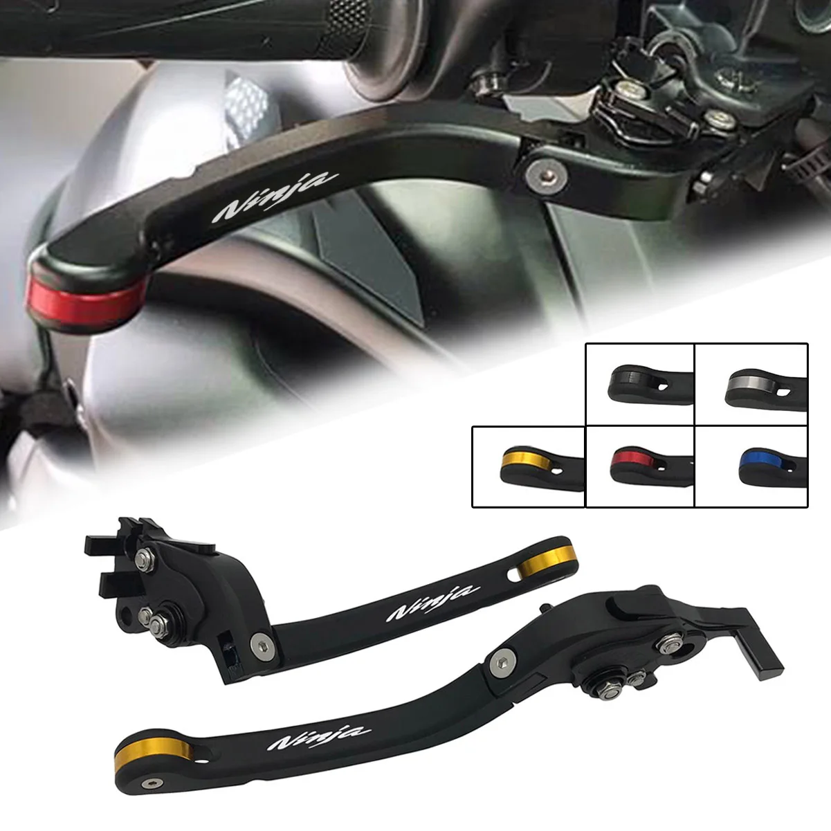 SEMSPEED Мотоцикл с ЧПУ складные сцепные рычаги для KAWASAKI NINJA 125 300R 250R 250SL 400 EX250R|Рычаги
