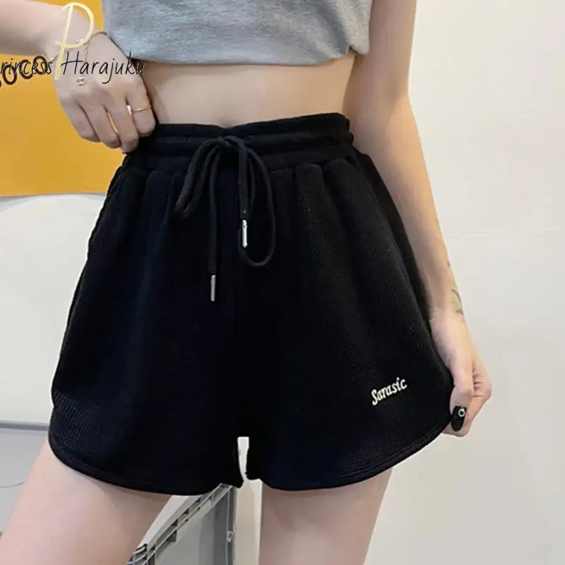 Polyester Casual Black Letter Shorts Women Summer Fashion Sexy High Waist Shorts Fitness Female Vintage Belt Loose Shorts 2021
Polyester Casual Black Letter Shorts Women Summer Fashion Sexy High Waist Shorts Fitness Female Vintage Belt Loose Shorts 2021