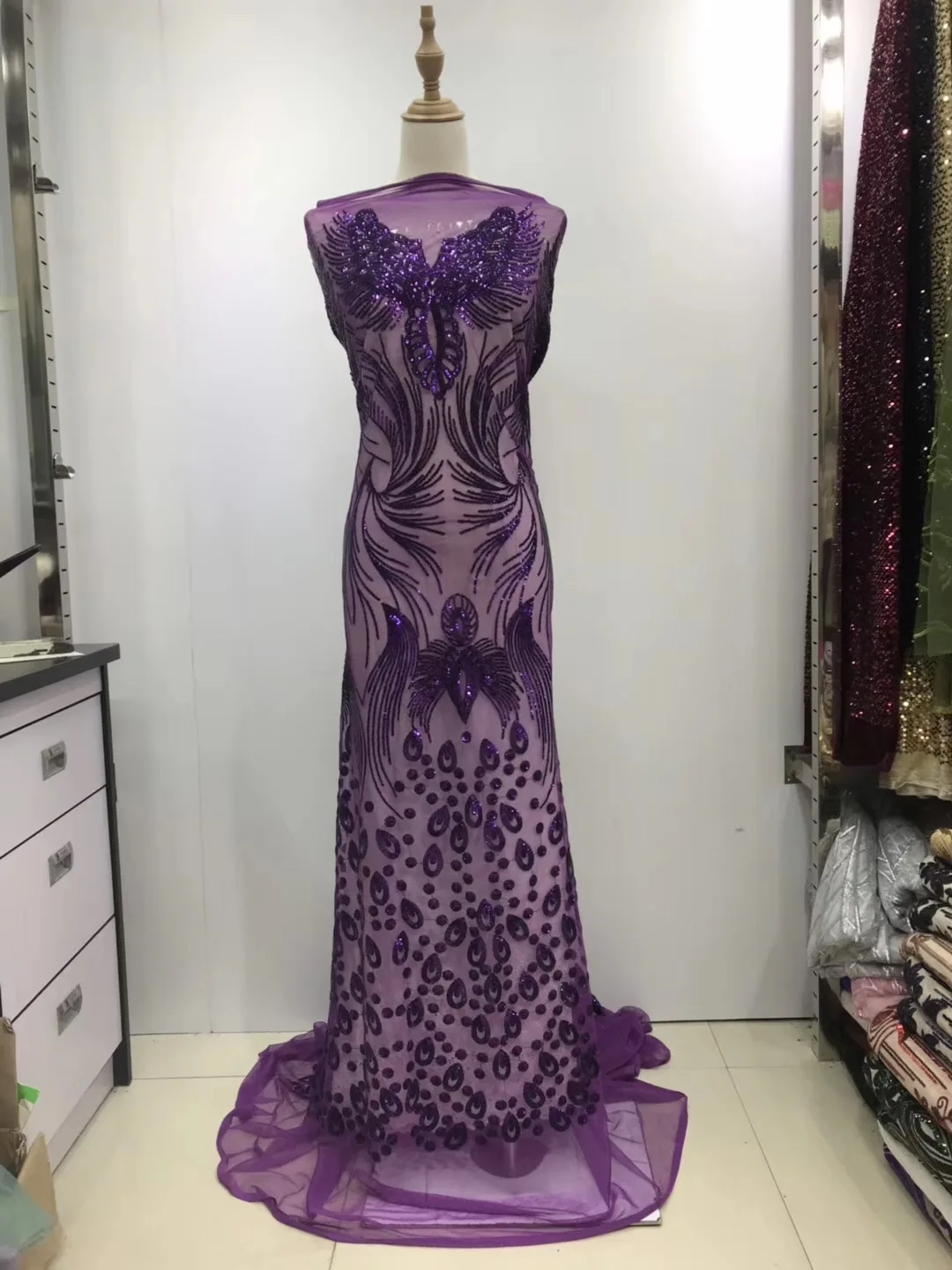 Best Selling Products French Net Lace Fabric With Sequins High Quality African Tulle Lace Fabric For Party Dress JL163
Best Selling Products French Net Lace Fabric With Sequins High Quality African Tulle Lace Fabric For Party Dress JL163