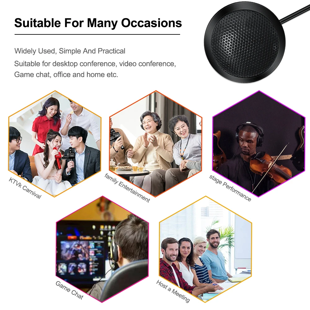 Omni-Directional Conference Microphone Desktop Microfono For Computer Phone Speech Voice Recording Mic For Professional Meeting
Omni-Directional Conference Microphone Desktop Microfono For Computer Phone Speech Voice Recording Mic For Professional Meeting