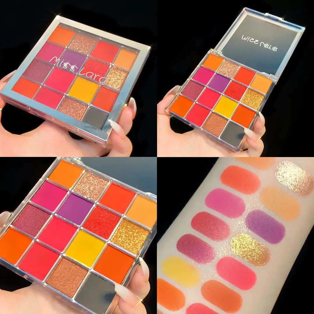 Bright Matte 16 Color Eye Shadow Palette Colorful Artist Shimmer Glitter Matte Pigmented Earth Eyeshadow Makeup Cosnestic Kit
Bright Matte 16 Color Eye Shadow Palette Colorful Artist Shimmer Glitter Matte Pigmented Earth Eyeshadow Makeup Cosnestic Kit