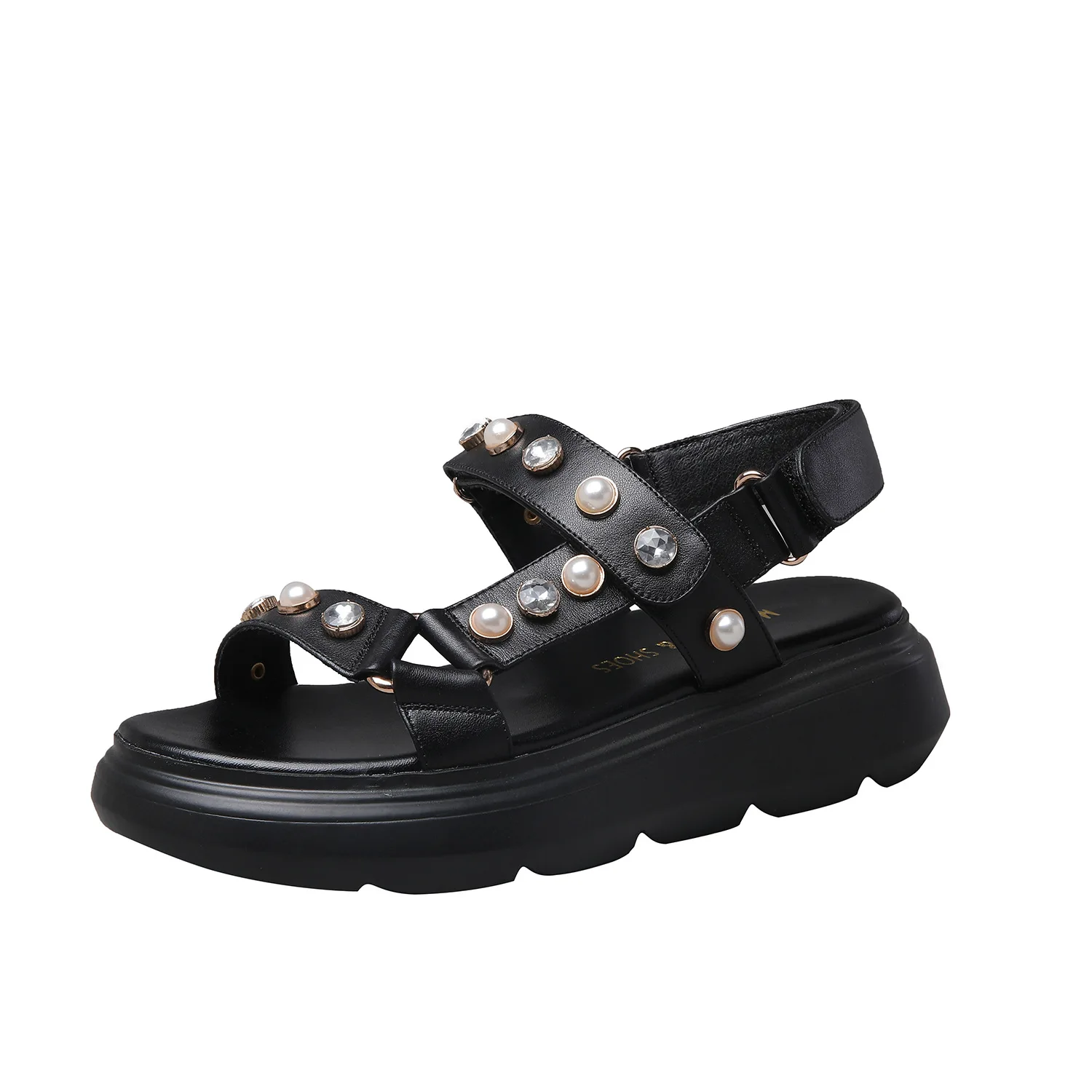leisure fairy 2020 sandals Middle heel muffin leather Women's Flat shoes style fashion all-match
leisure fairy 2020 sandals Middle heel muffin leather Women's Flat shoes style fashion all-match