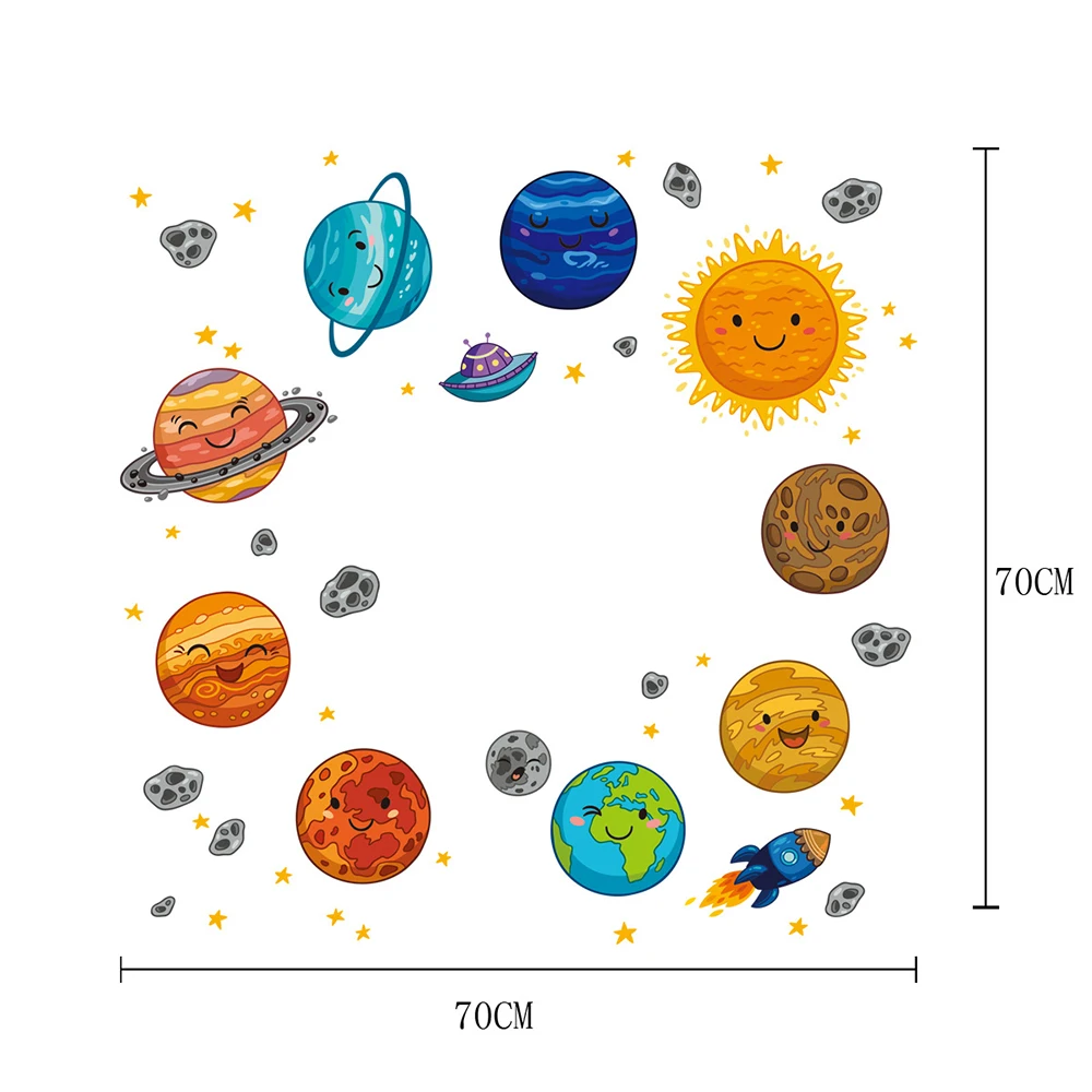 5PCS Cute Cartoon Planets Removable Wall Stickers Kids Bedroom Home Decals Decor Brand New And High Quality 2020
5PCS Cute Cartoon Planets Removable Wall Stickers Kids Bedroom Home Decals Decor Brand New And High Quality 2020