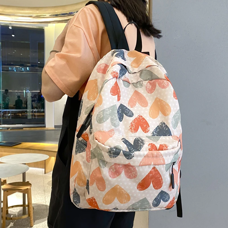 Heart Print Backpack for Women Oxford School Bag Korean Style Girl Backpack Teenage Girls Large Capacity Book Bag Female Mochila
Heart Print Backpack for Women Oxford School Bag Korean Style Girl Backpack Teenage Girls Large Capacity Book Bag Female Mochila