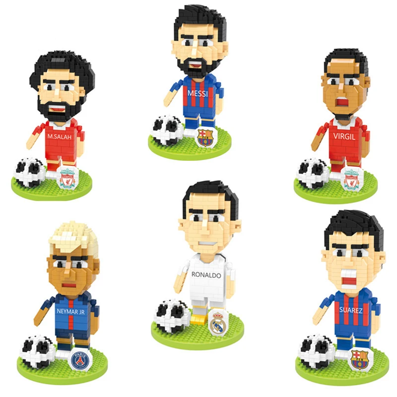 Football Star Doll Decoration Building Blocks DIY World Cup Super Star 3D Model Mini Connecting Brick Children's Toy Gift No Box
Football Star Doll Decoration Building Blocks DIY World Cup Super Star 3D Model Mini Connecting Brick Children's Toy Gift No Box