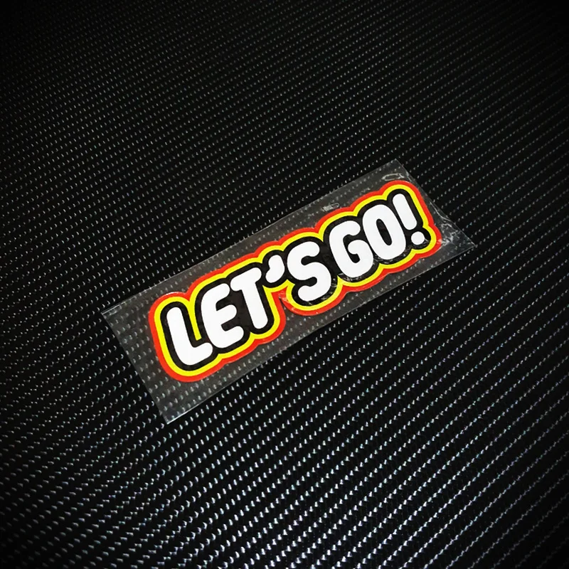GalonDeco G140 LET'S GO! Car Motor Bike Reflective Words Stickers Waterproof Motorcycle Helmet Trunk Decals
GalonDeco G140 LET'S GO! Car Motor Bike Reflective Words Stickers Waterproof Motorcycle Helmet Trunk Decals