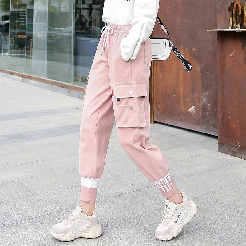 Pink Cargo Pants Women Harajuku Casual Hip Hop Pants Funny Elastic High Waist Trousers Female High Street Sweatpants Streetwear
Pink Cargo Pants Women Harajuku Casual Hip Hop Pants Funny Elastic High Waist Trousers Female High Street Sweatpants Streetwear