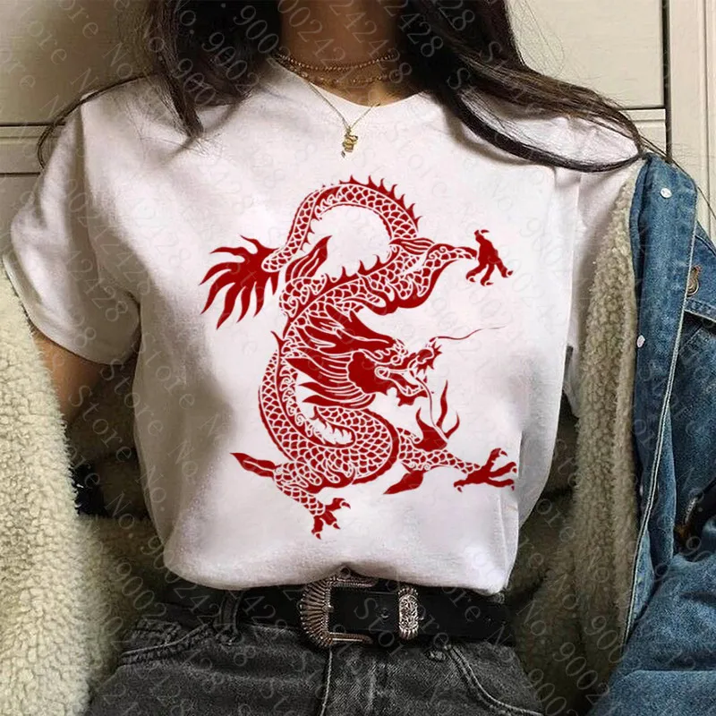 Hot Streetwear Tops Womens T-shirt Ulzzang Harajuku Vintage Chinese Dragon Print T-shirt Summer New Oversize Loose Casual Women
Hot Streetwear Tops Womens T-shirt Ulzzang Harajuku Vintage Chinese Dragon Print T-shirt Summer New Oversize Loose Casual Women