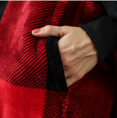 Soft Warm Blanket Plaid Wearable Sofa Fleece Hoodie Blanket With Sleeves Winter Sherpa Thick Plush Weighted Blanket Sweatshirt
Soft Warm Blanket Plaid Wearable Sofa Fleece Hoodie Blanket With Sleeves Winter Sherpa Thick Plush Weighted Blanket Sweatshirt