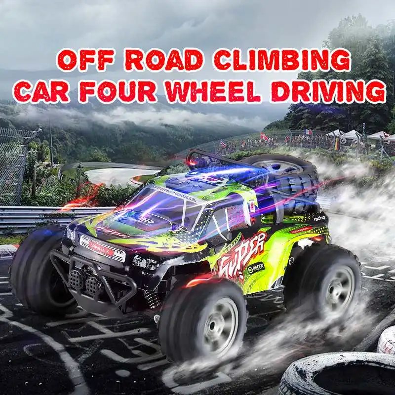 RC Racing Car Off Road Remote Control 2.4GHz 4WD High Speed Climbing RC Car 1:18 Scale 60km/h for Children Electric Toys Gifts
RC Racing Car Off Road Remote Control 2.4GHz 4WD High Speed Climbing RC Car 1:18 Scale 60km/h for Children Electric Toys Gifts