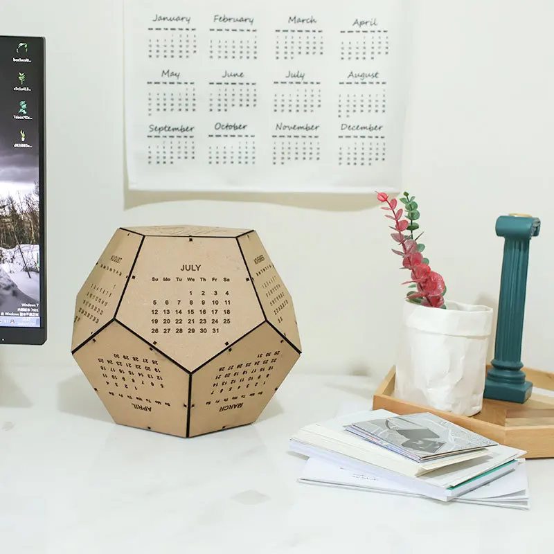 DIY Calendar Decoration Decoration Desktop Office Decoration Wooden Spherical Geometrical Calendar Home Decoration Decoration
DIY Calendar Decoration Decoration Desktop Office Decoration Wooden Spherical Geometrical Calendar Home Decoration Decoration
