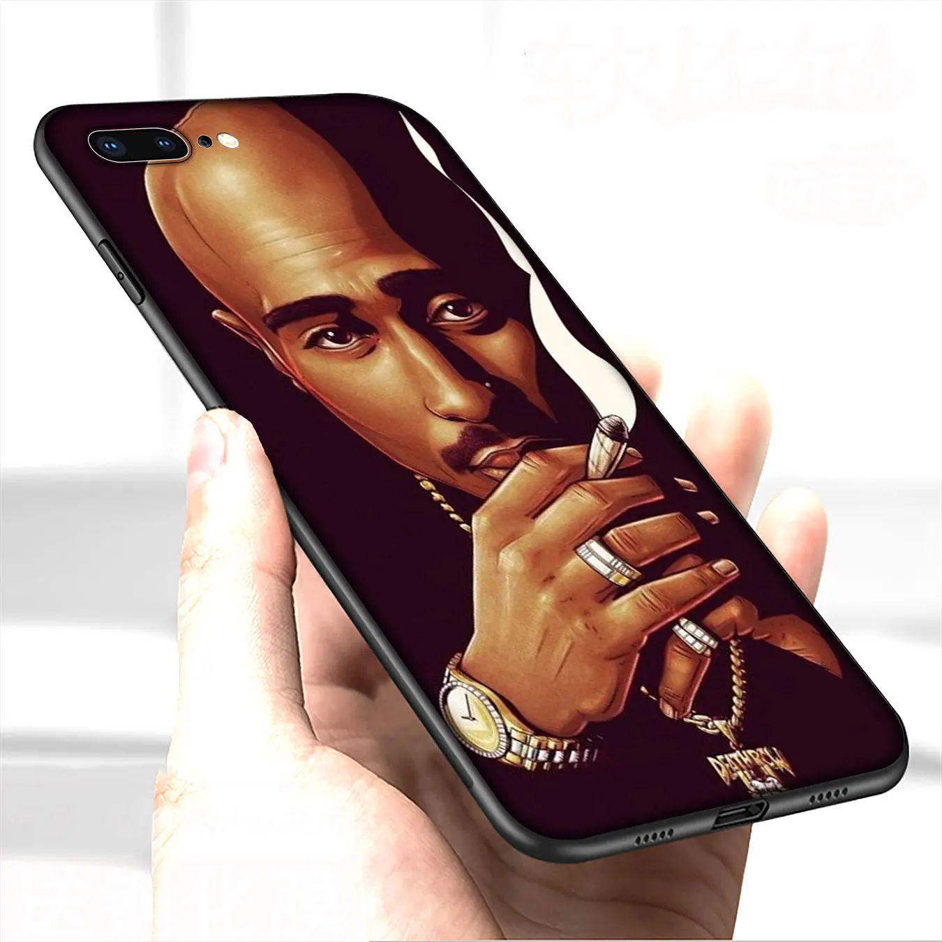 Crown 2 pac tupac 2pac Soft Silicone Phone Case for iPhone 11 Pro XR X XS Max 10 7 8 6 6S 5 5S SE Cover | Мобильные телефоны и