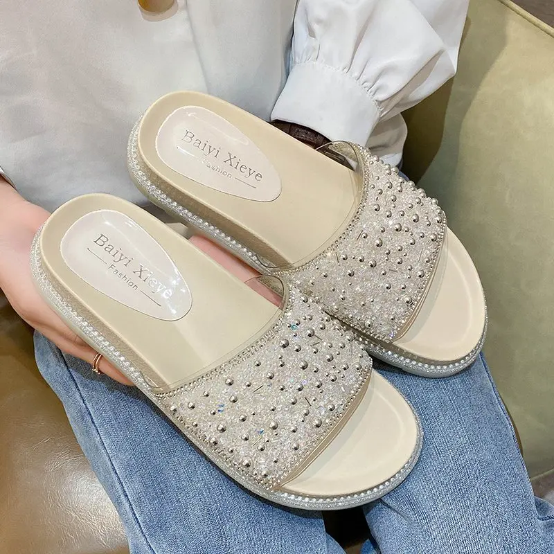 Women's Flip Flops 2021 Summer The New Solid Color Sexy Round Head Comfortable Open Toe Sandals All-match Platform Shoes
Women's Flip Flops 2021 Summer The New Solid Color Sexy Round Head Comfortable Open Toe Sandals All-match Platform Shoes