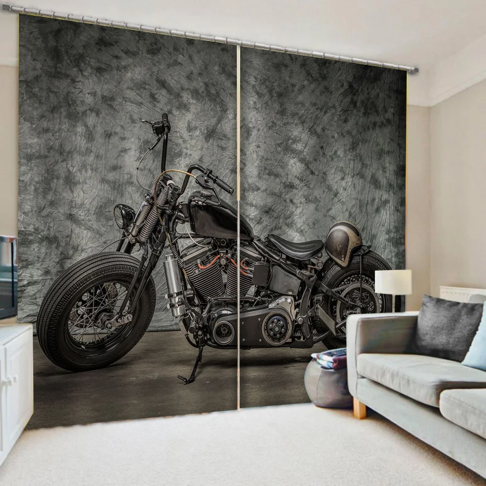 Retro Photo Printing Curtains Motorcycle Design Curtains For Living Room Bedroom Young Man Window Drapes
Retro Photo Printing Curtains Motorcycle Design Curtains For Living Room Bedroom Young Man Window Drapes