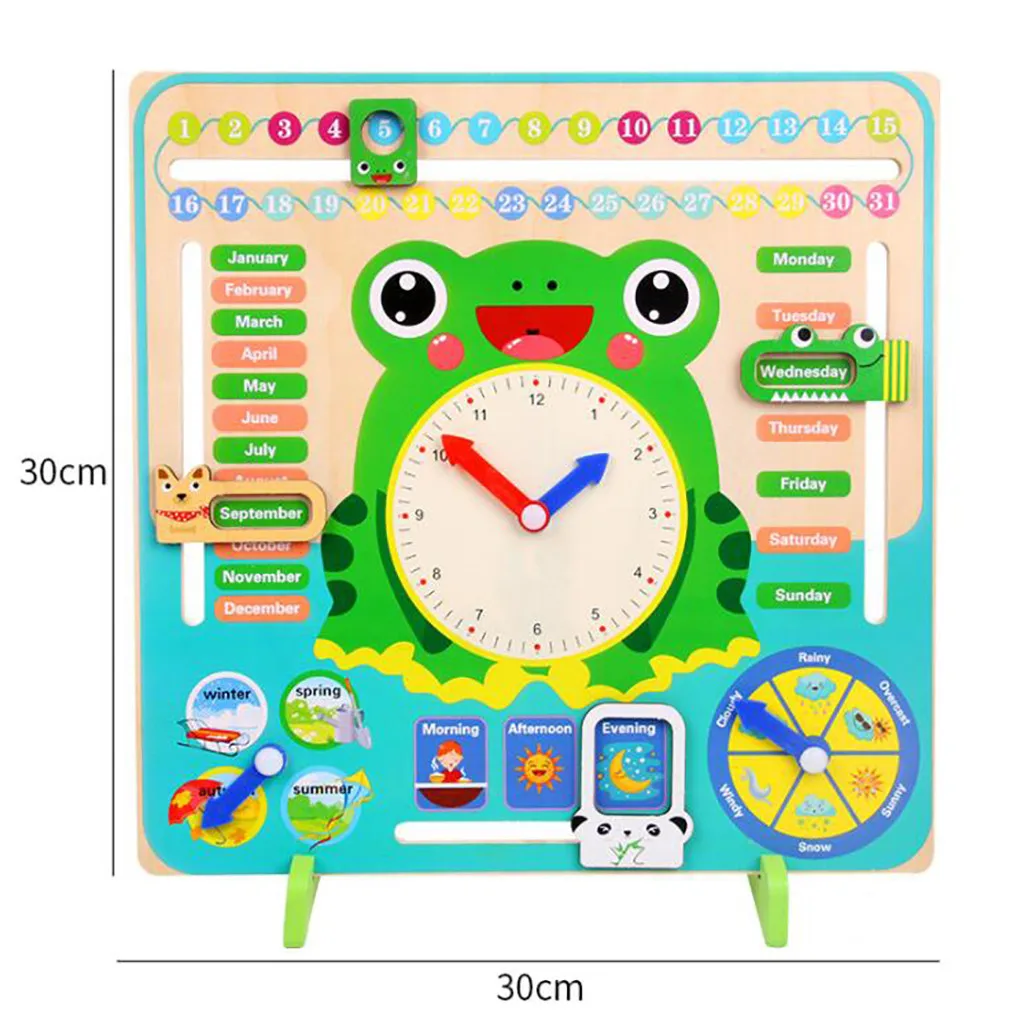 Montessori Wooden Calendar Educational Weather Season Toy Clock Early Learning Toy Ntelligence Development Educational Toy Jouet
Montessori Wooden Calendar Educational Weather Season Toy Clock Early Learning Toy Ntelligence Development Educational Toy Jouet