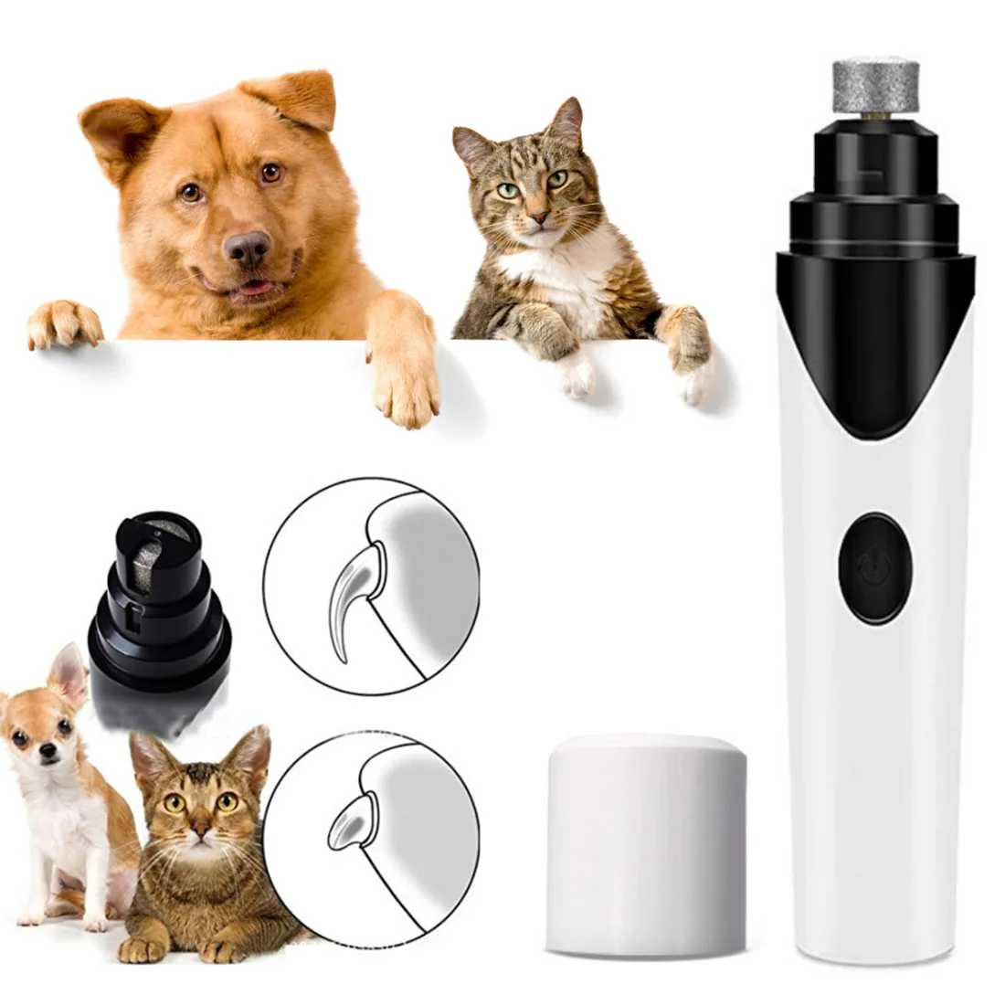 5V Electric Dog Nail Clippers for Dog Nail Grinders Rechargeable USB Charging Pet Quiet Cat Paws Nail Grooming Trimmer Tools
5V Electric Dog Nail Clippers for Dog Nail Grinders Rechargeable USB Charging Pet Quiet Cat Paws Nail Grooming Trimmer Tools