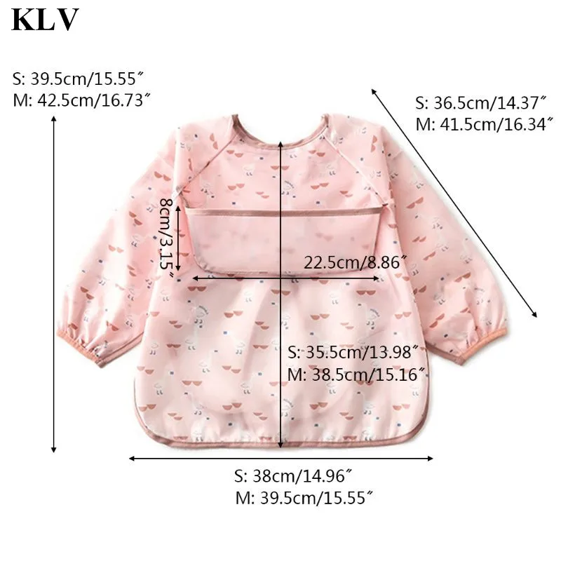 KLV Waterproof Cute Cartoon Elephant Dog Kids Baby Smock Feeding Shirt Long Sleeve Children Bibs Burp Clothes with Pocket
KLV Waterproof Cute Cartoon Elephant Dog Kids Baby Smock Feeding Shirt Long Sleeve Children Bibs Burp Clothes with Pocket