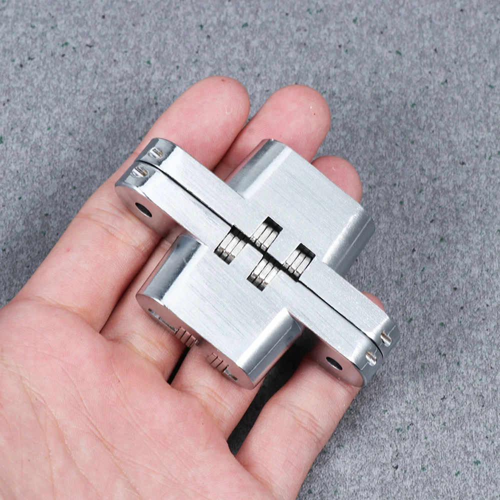 2Pcs 304 Stainless Steel Cross Concealed Hinge High-grade Concealed Hinge Folding Door Concealed Door Hinge(Silver) 
2Pcs 304 Stainless Steel Cross Concealed Hinge High-grade Concealed Hinge Folding Door Concealed Door Hinge(Silver)