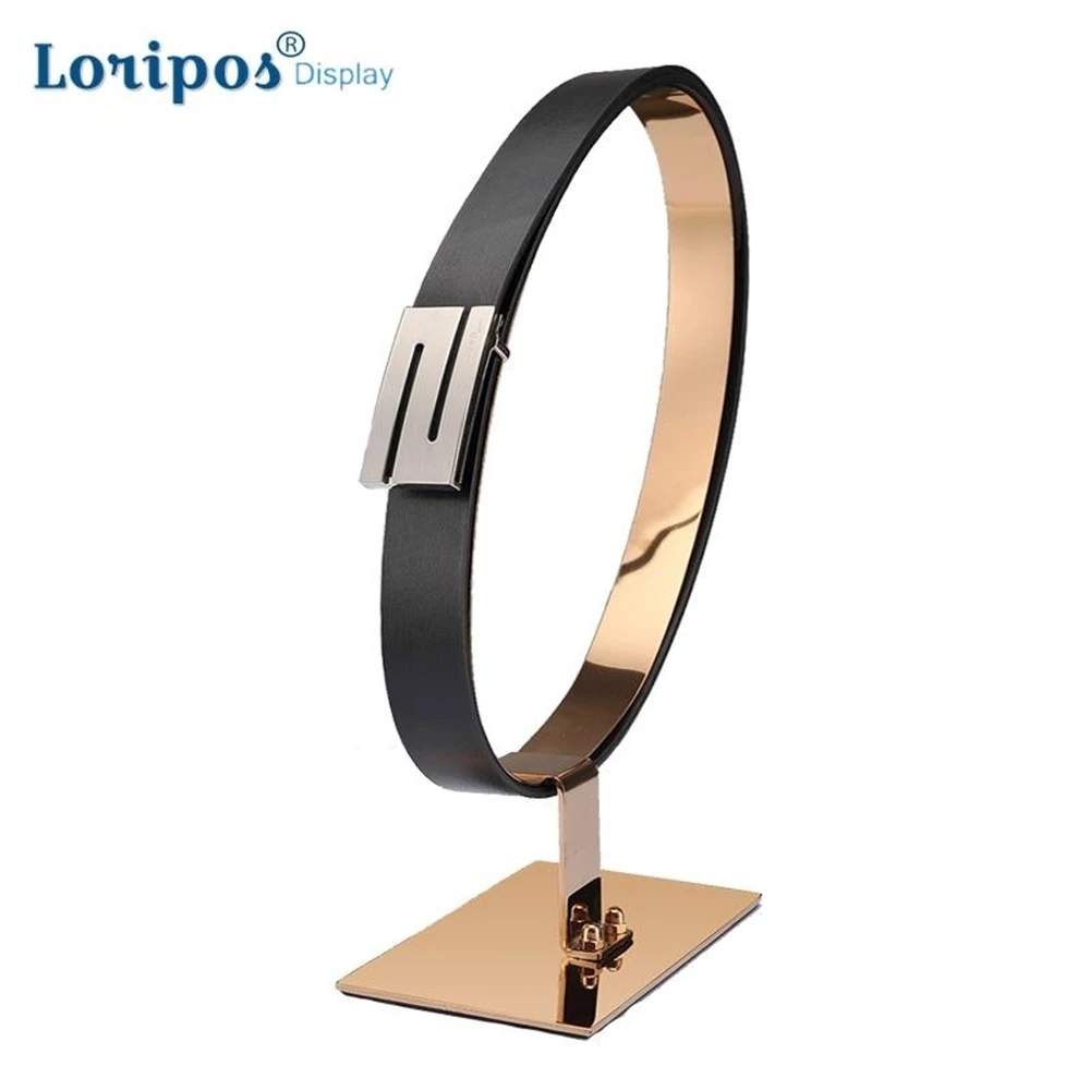 Belt Display Racks Stainless Steel Girdle Display Stand Holder Desktop Leather Belt Waistband Stand for Boutiques Display Props
Belt Display Racks Stainless Steel Girdle Display Stand Holder Desktop Leather Belt Waistband Stand for Boutiques Display Props