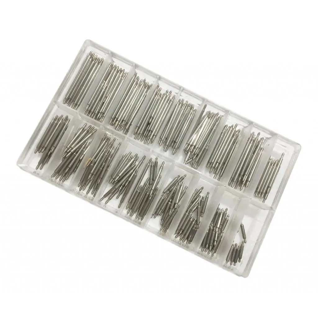 270pcs Stainless Steel Spring Bars Strap Link Pins Repair Kit 
270pcs Stainless Steel Spring Bars Strap Link Pins Repair Kit
