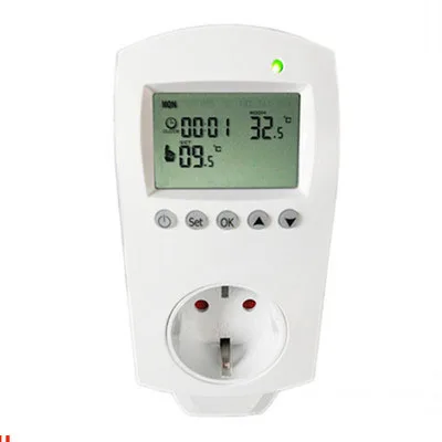 Programmable Digital Plug In Thermoregulator LCD Temperature Controller Controlling Air Conditioner Thermostat EU Plug
Programmable Digital Plug In Thermoregulator LCD Temperature Controller Controlling Air Conditioner Thermostat EU Plug