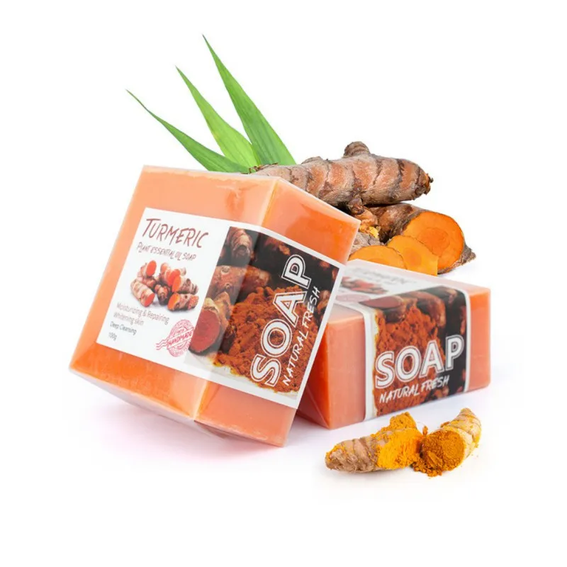 100g Turmeric Essential Oil Handmade Cleaning Soap Natural Organic Herbal Remove Acne Whitening Hydrating Soap New Arrival
100g Turmeric Essential Oil Handmade Cleaning Soap Natural Organic Herbal Remove Acne Whitening Hydrating Soap New Arrival
