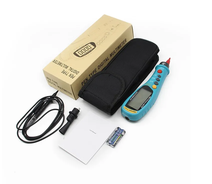 Portable Pen Type Digital Multimeter True RMS NCV 6000 Count Electronic Clamp Meter Ammeter Voltmeter Ohmmeter Insulation Tester 
Portable Pen Type Digital Multimeter True RMS NCV 6000 Count Electronic Clamp Meter Ammeter Voltmeter Ohmmeter Insulation Tester