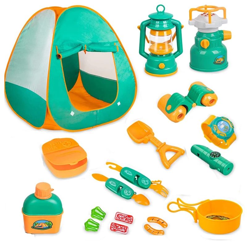 Детский набор для кемпинга с палаткой, инструмент для кемпинга, комплект для ролевых игр для малышей, Детская уличная игрушка для мальчиков ... 
Детский набор для кемпинга с палаткой, инструмент для кемпинга, комплект для ролевых игр для малышей, Детская уличная игрушка для мальчиков ...