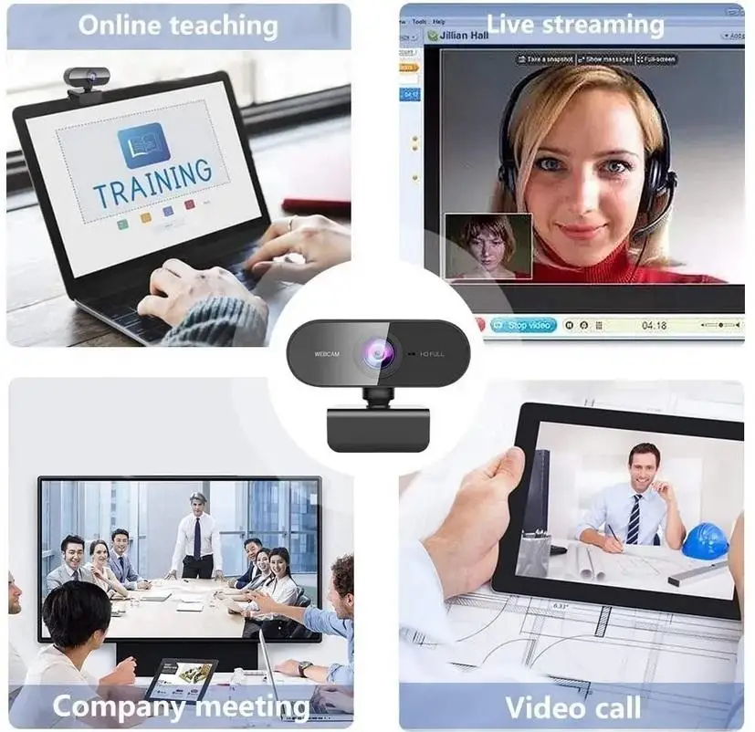 1080P Smart Camera Built-in Microphone USB Video Intercom Camera for Home Security Online Class Video Conference
1080P Smart Camera Built-in Microphone USB Video Intercom Camera for Home Security Online Class Video Conference