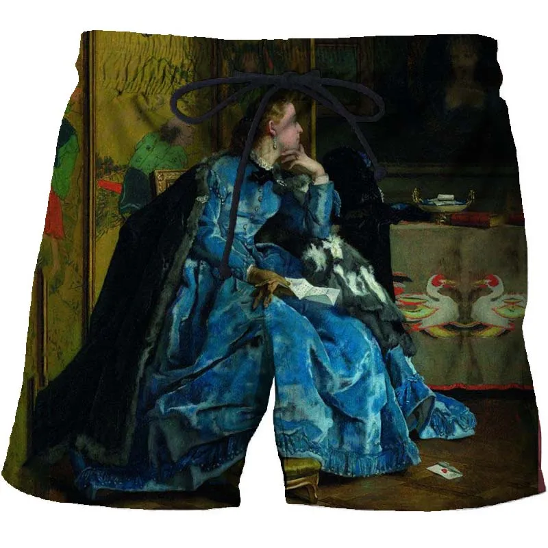 XL men's beach pants 3D printing world famous painting surf shorts gym surfing swimwear men's trend art shorts
XL men's beach pants 3D printing world famous painting surf shorts gym surfing swimwear men's trend art shorts