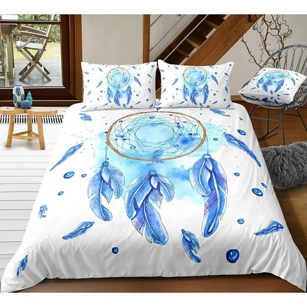 Free Dropshipping Bedding Sets Duvet Cover (1 Pillowcase Single) Blue QUEEN size children's bedding National Dream catcher
Free Dropshipping Bedding Sets Duvet Cover (1 Pillowcase Single) Blue QUEEN size children's bedding National Dream catcher