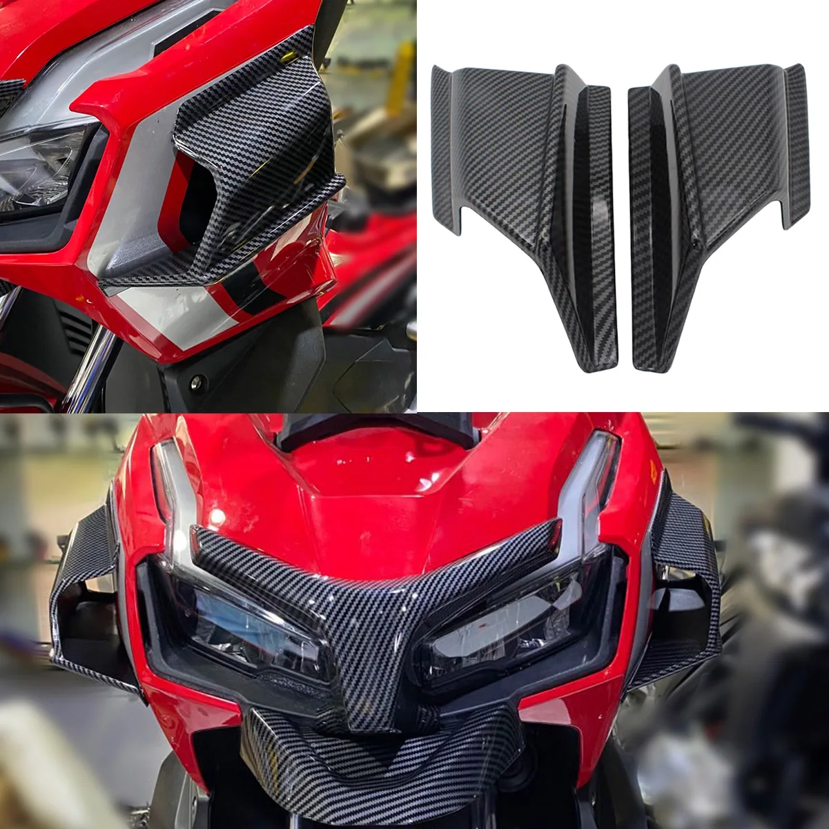 SEMSPEED углеродный черный для HONDA ADV150 adv 150 2019 Мотоцикл левый и правый передний