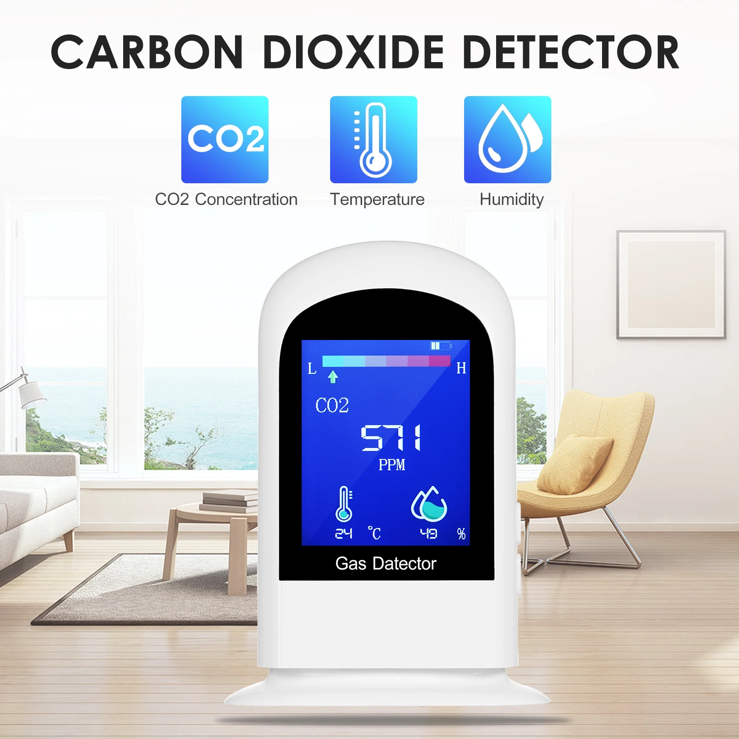 Счетчик CO2 medidor co2 3-в-1 ЖК-монитор качества воздуха перезаряжаемый детектор углекислого газа портативный измеритель температуры и влажности
Счетчик CO2 medidor co2 3-в-1 ЖК-монитор качества воздуха перезаряжаемый детектор углекислого газа портативный измеритель температуры и влажности