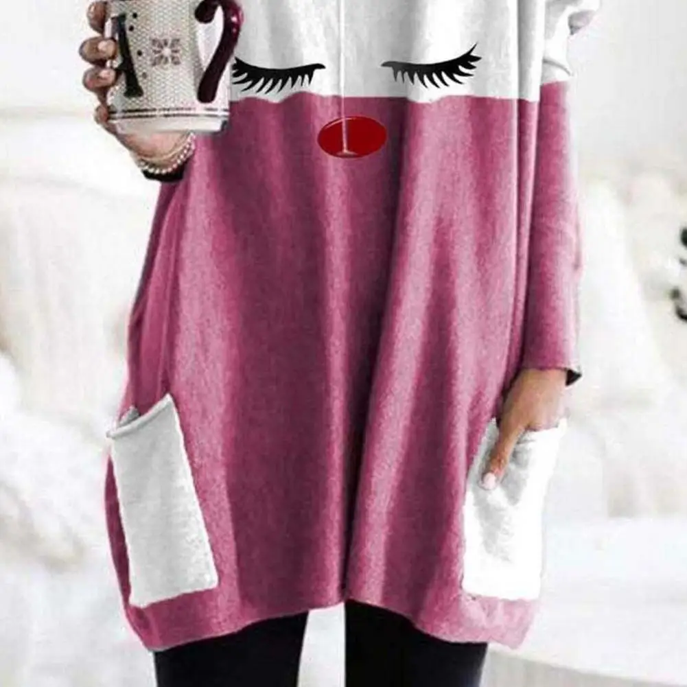 HOT SALESWomen Autumn Christmas Cute Printed Long Sleeve Patchwork T-shirt with Pockets
HOT SALESWomen Autumn Christmas Cute Printed Long Sleeve Patchwork T-shirt with Pockets
