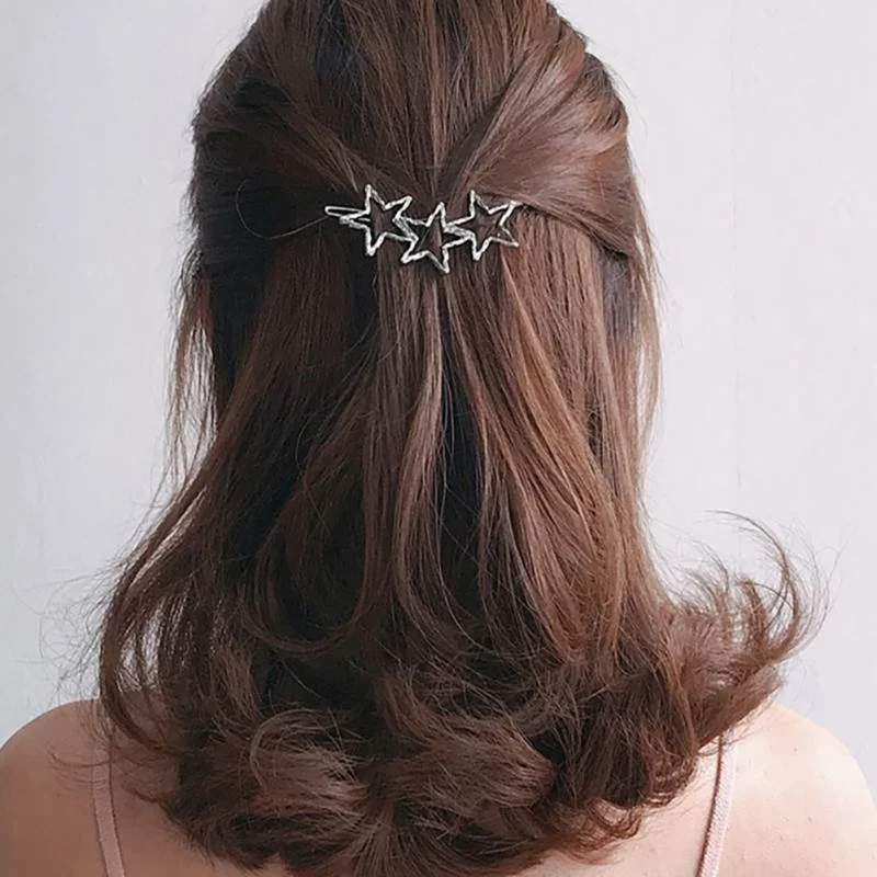 Fashion Retro Silver Women Simp Hairpin Clips Alloy Hollow Out Geometric Shaped Hairgrips Hair Accessories
Fashion Retro Silver Women Simp Hairpin Clips Alloy Hollow Out Geometric Shaped Hairgrips Hair Accessories
