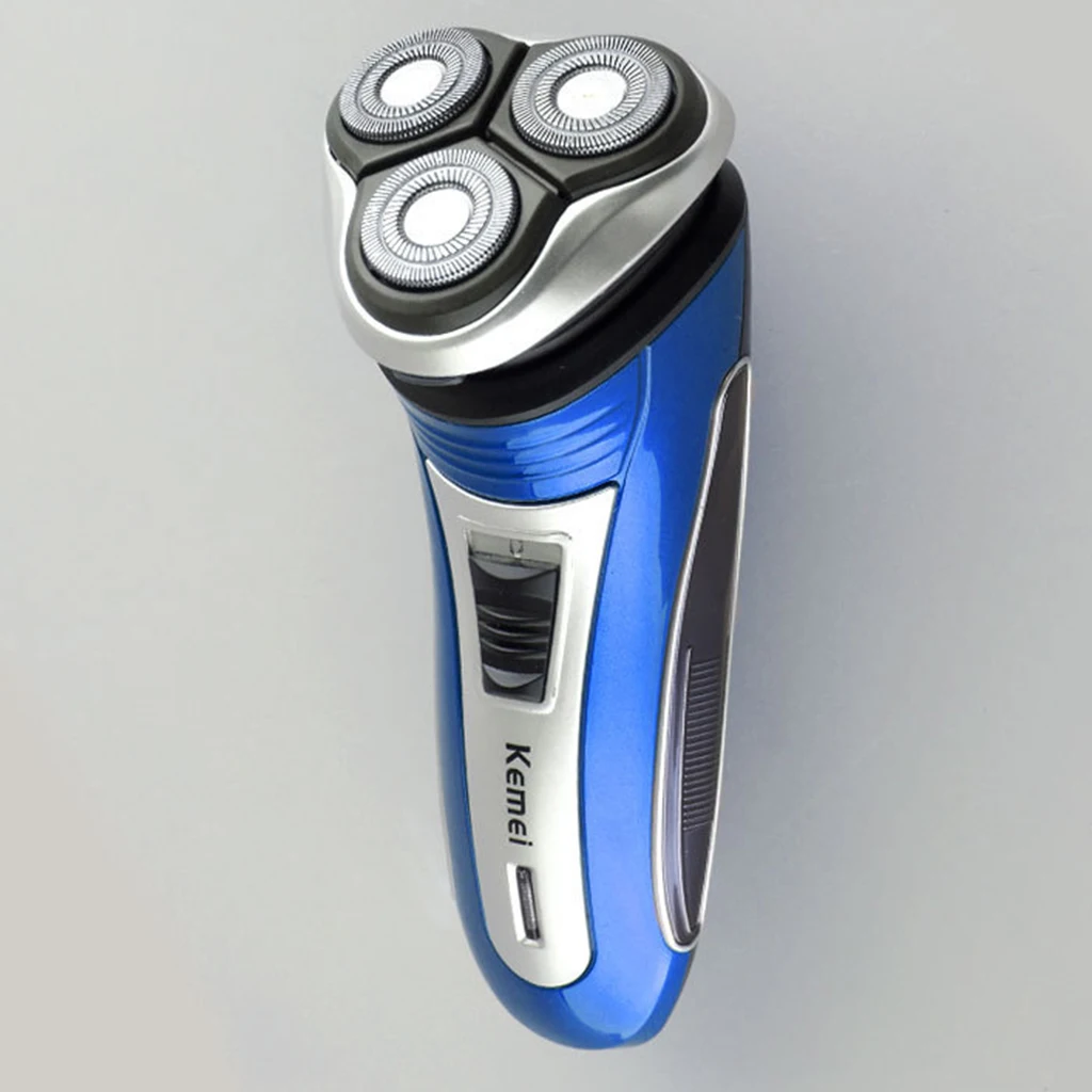 

Аккумуляторный Мужской комплект электробритва, 3D плавающие головки, Беспроводная Бритва, триммер для бороды, машинка для бритья волос на ли...