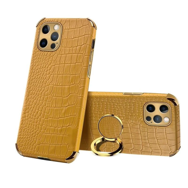 Luxury Crocodile Leather Phone Case for iPhone 12 Mini 11 Pro XS Max X XR 7 8 Plus Metal Ring Holder Cover Shockproof
Luxury Crocodile Leather Phone Case for iPhone 12 Mini 11 Pro XS Max X XR 7 8 Plus Metal Ring Holder Cover Shockproof