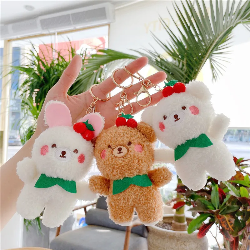 12cm animal plush toy Kawaii bear keychain Car key accessories Lovely party promotion gift Bunny plush keychain
12cm animal plush toy Kawaii bear keychain Car key accessories Lovely party promotion gift Bunny plush keychain