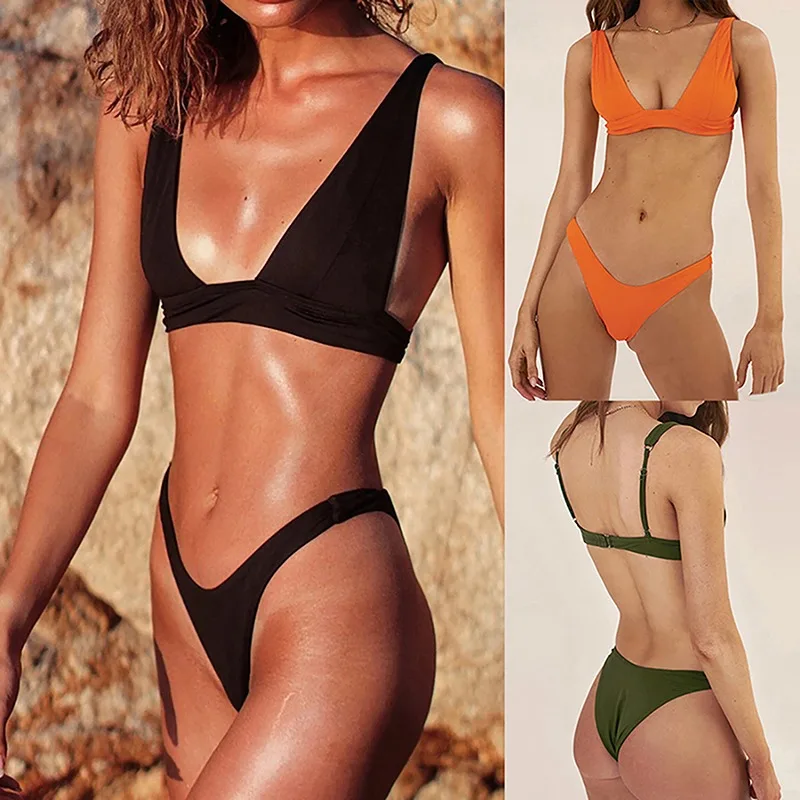 Swimsuit For Women 2021 Sexy Bikini Set Solid Swimwear Push Up Bikini Suit Brazilian Bathing Suit Summer Beach Wear Woman Clothe
Swimsuit For Women 2021 Sexy Bikini Set Solid Swimwear Push Up Bikini Suit Brazilian Bathing Suit Summer Beach Wear Woman Clothe