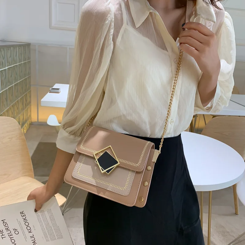 Contrast Color Leather Handbag For Women 2020 Travel Crossbody Bag Fashion Simple Shoulder Messenger Bag Female Cross body Bag
Contrast Color Leather Handbag For Women 2020 Travel Crossbody Bag Fashion Simple Shoulder Messenger Bag Female Cross body Bag