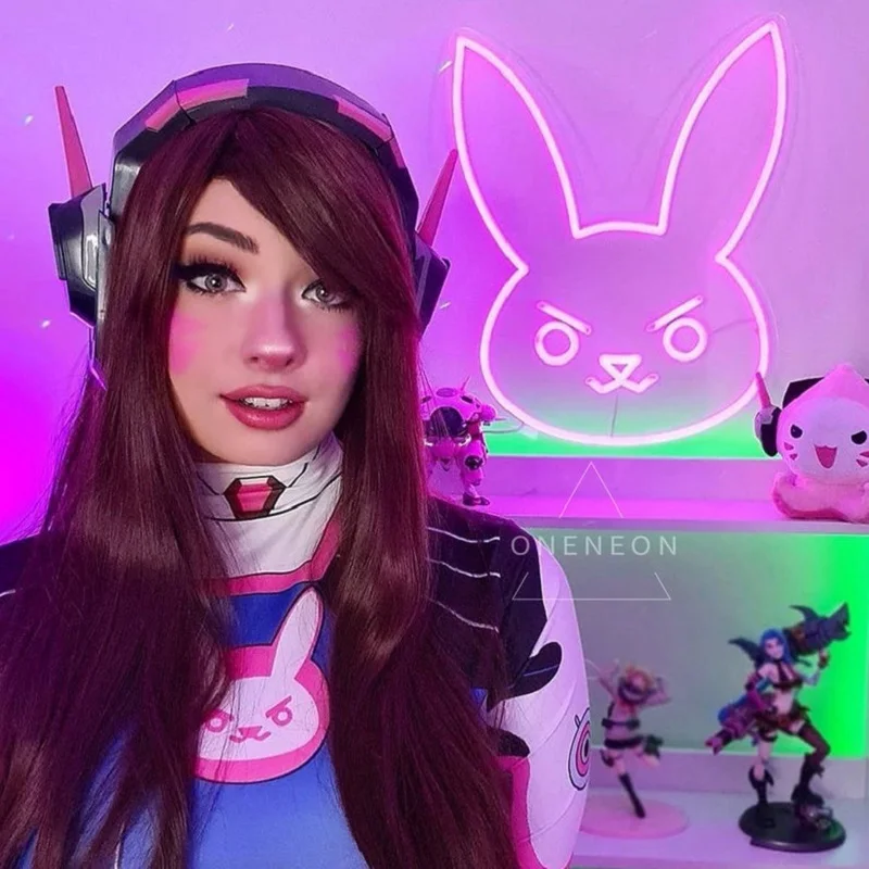 Светодиодный неоновый светильник Dva Bunny неоновые вывески в виде кролика Playboy