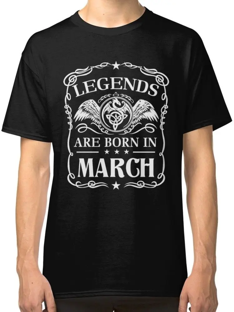 New Fashion Novelty Cool Tops Men Short T-Shirt Legends Are Born In March Men's Black Personalized T Shirt
New Fashion Novelty Cool Tops Men Short T-Shirt Legends Are Born In March Men's Black Personalized T Shirt
