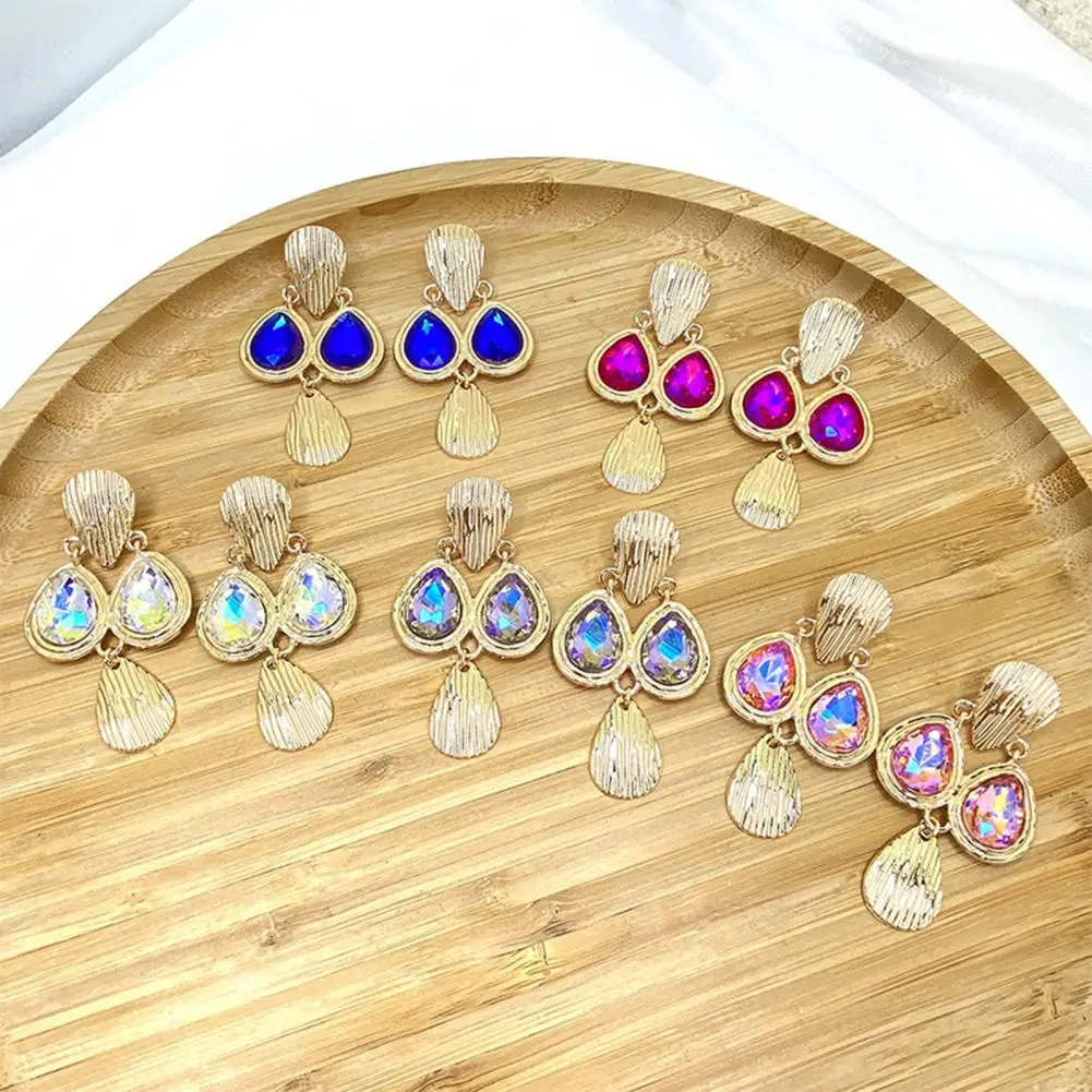 1 Pair Women Colorful Rhinestone Multilayer Teardrop Dangle Earring Jewelry Accessories
1 Pair Women Colorful Rhinestone Multilayer Teardrop Dangle Earring Jewelry Accessories
