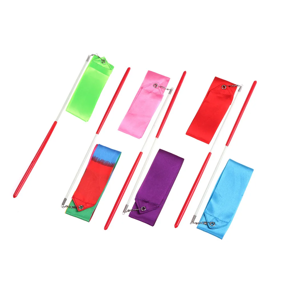 2M Colorful Gym Ribbons Dance Ribbon Rhythmic Art Gymnastic Ballet Streamer Twirling Rod Stick For Gym Training Professional
2M Colorful Gym Ribbons Dance Ribbon Rhythmic Art Gymnastic Ballet Streamer Twirling Rod Stick For Gym Training Professional