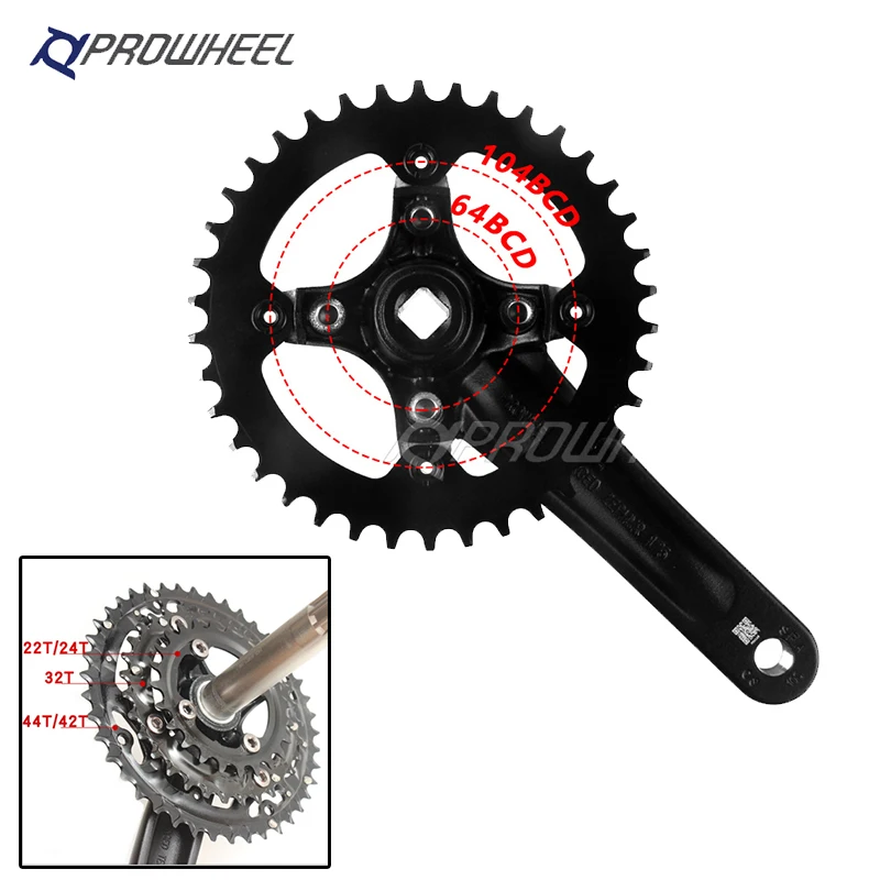 PROWHEEL 104/96/64BCD Bicycle Chainring 8/9/10/11S Mountain Bike Chain Ring 22/24/30/32/40/42/44T MTB Chainwheel Bike Part
PROWHEEL 104/96/64BCD Bicycle Chainring 8/9/10/11S Mountain Bike Chain Ring 22/24/30/32/40/42/44T MTB Chainwheel Bike Part