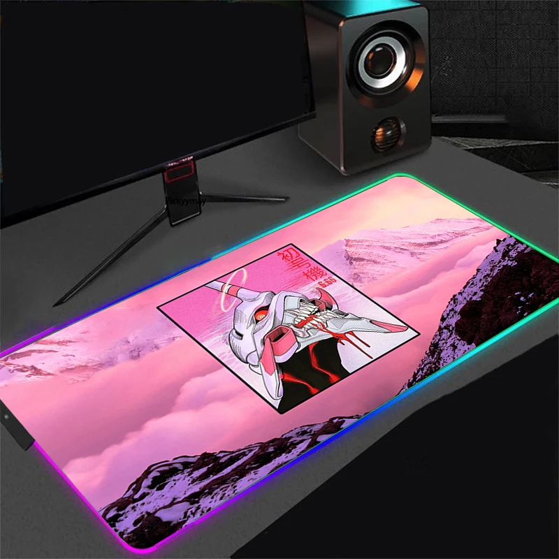 Evangelion Mouse Pad RGB LED Game Accessories Anime Mousepad Computer Table Mats Keyboard Carpet PC Notebook Gamer Desk Pads
Evangelion Mouse Pad RGB LED Game Accessories Anime Mousepad Computer Table Mats Keyboard Carpet PC Notebook Gamer Desk Pads