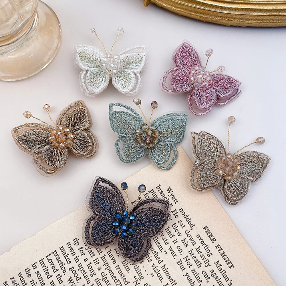 Butterfly Embroidery Purple Crystal Hairpin Korea Aesthetic Exquisite Girl BB Clip Bangs Hairclip Hair Accessories
Butterfly Embroidery Purple Crystal Hairpin Korea Aesthetic Exquisite Girl BB Clip Bangs Hairclip Hair Accessories
