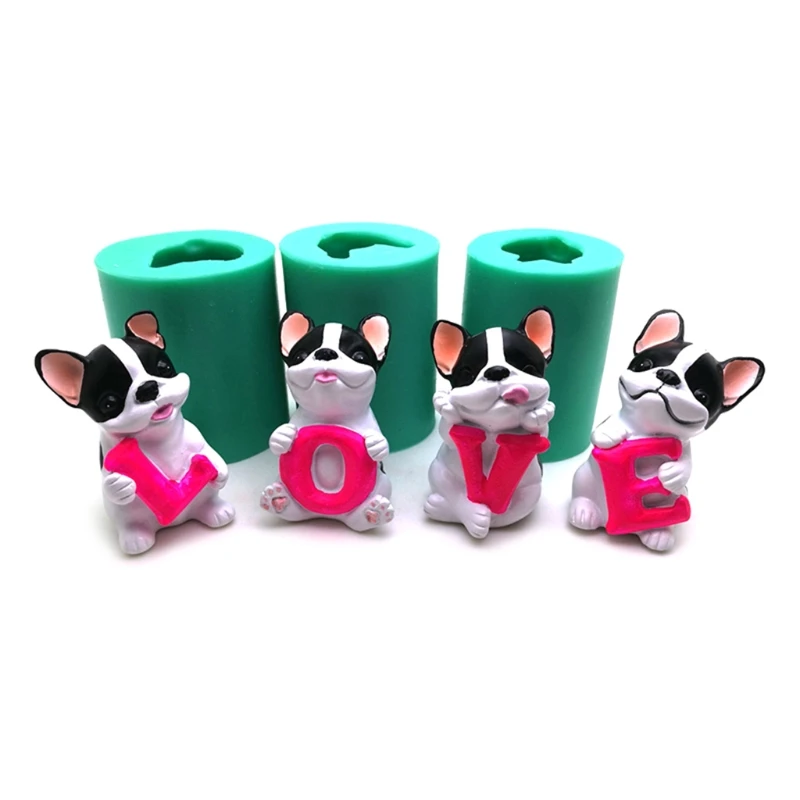 Valentine's Day Gift Cute Dog Cake Decor Mould Candle Soap DIY Drop Glue Mould 
Valentine's Day Gift Cute Dog Cake Decor Mould Candle Soap DIY Drop Glue Mould